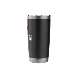 I Love Fiction - Heart Book Writing Writer Read Reading Club Stainless Steel Insulated Tumbler