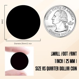 SANPOPO Pack of 10 NFC 215 Cards, Round 25 mm NTAG215 Tag, Rewritable Blank Black NFC 215 Cards, Compatible with TagMo Amiibo and NFC Enabled, for All NFC Enabled Smartphones and Devices