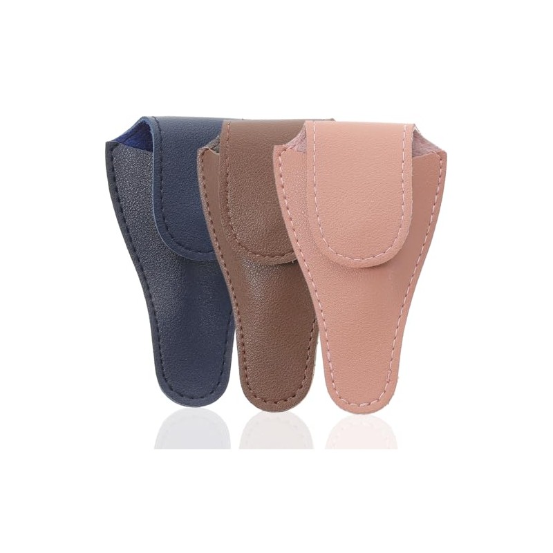 Angoily Bolsa para tijeras de uñas, funda de piel, soporte