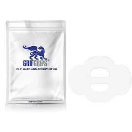 GrifGrips CGM Covers Adhesive Patches - Omnistrap Wrap Sports Grip CGM Overpatch Sensor Cover Waterproof Adhesive Tape CGM Patch for Omipod - Pre-Cut Design Pack of 15 (White)