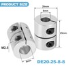 Shaft Coupling 8 mm to 8 mm Coupler, Rigid Aluminium