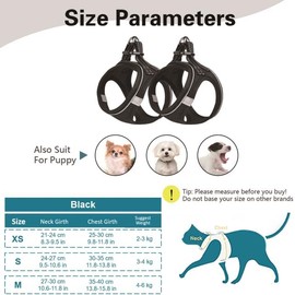 Arnés ajustable para gatos a prueba de fugas, arnés para gatos con correa, antiroturas, collares y correas para gatos, transpirable, reflectante,