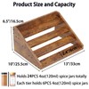 4 Tier Wood Spice Rack Organizer for Cabinet, Super Sturdy