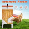 Automatic Chicken Feeders 30lb Metal Poultry Feeder no Waste Large