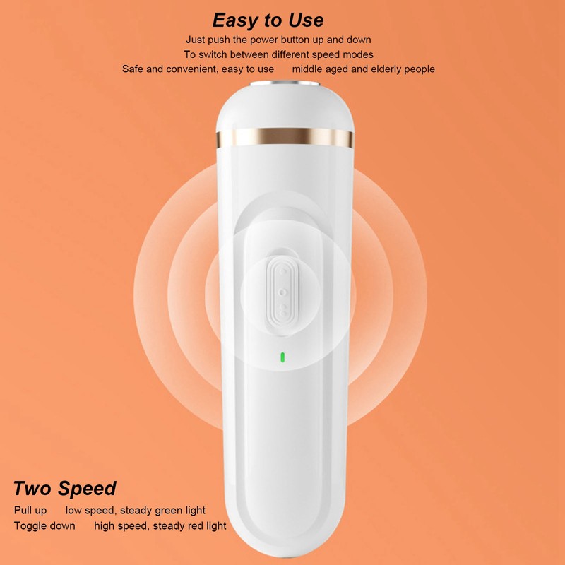 Electric Feet Callus Remover USB Rechargeable 2 Speed Silent Portable