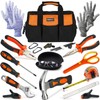 INCLY 24 PCS Kids Real Tool Set with Tool Bag,