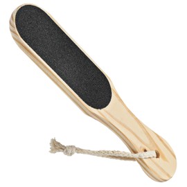 MBAIYO Wood Foot File, Double Sided Pedicure File with Lanyard Callus Remover Foot Rasp Heel Scraper for Remove Hard Skin Dead Skin, Care on Wet and Dry feet