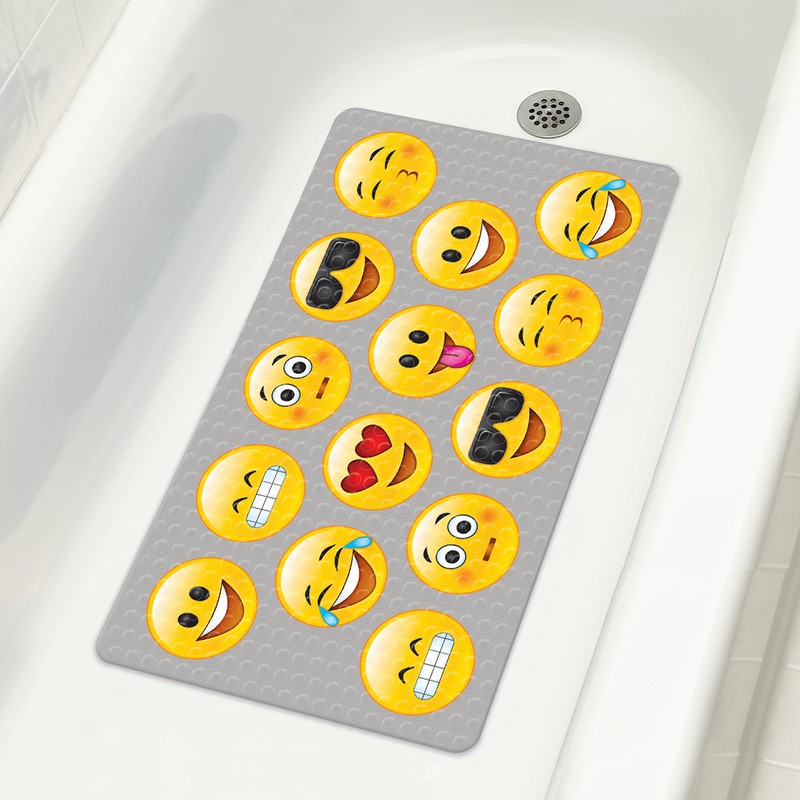 Emoji Color Change Bath Mat, 15" x 27"