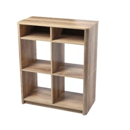 Creative Co-Op Wood Console Table with Storage, Coastal Oak Book Shelf