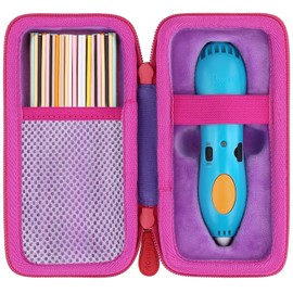 Aenllosi Funda de Almacenamiento Compatible con Start+ Essentials (2023) lápices 3D Pen,Bolsillo de Malla para Cepillos y Cables (Sólo Funda,Morado)