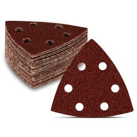 Pack of 50 Delta Sanding Paper 93x93x93 mm Grain 40