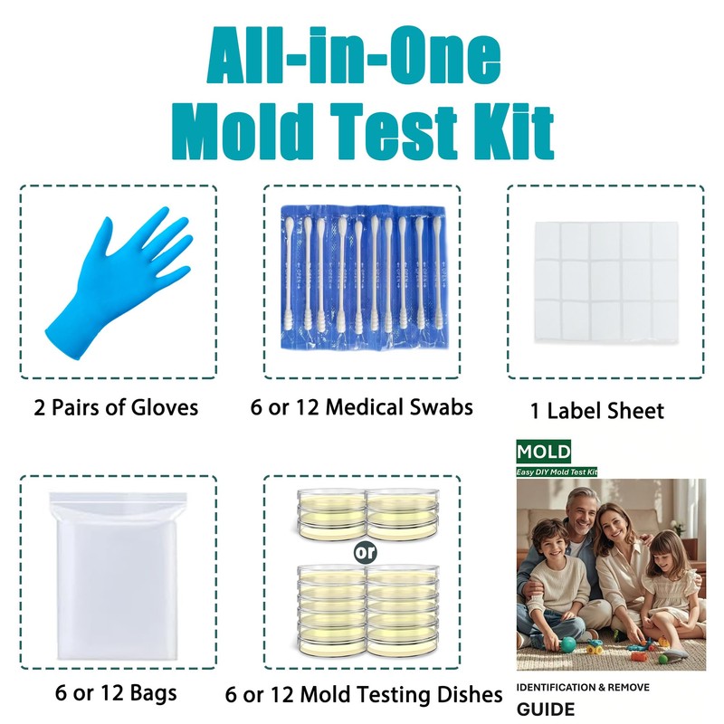 Mold Test Kit for Home 12 Simple Detection Tests, HVAC