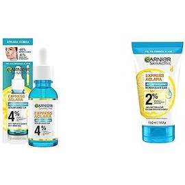 Garnier Express Aclara Sérum + Exfoliante Antiacné 30ml + 150ml – Piel Sin Imperfecciones