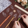 PH PandaHall 50pcs Acrylic Clear Thread Drops, Teardrop Cross Stitch