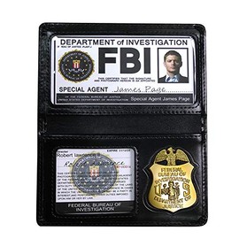 Cos Moments Federal Bureau of Investigation ID Card + Faux Leather Holder Supernatural FBI Badge Dean