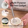 2 PCS Melon Craper Filipino Coconut Meat Scraper Stainless Steel
