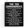 Bellowdeer Inspirational Bible Verses Ten Commandments Wall Decor Christian 10