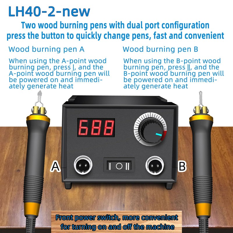 FIRElood Wood Burning Tool, Wood Burner kit Pen 25~750℃, Wood