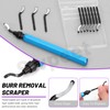 Swpeet 19Pcs Deburring Tool with 6Pcs Needle Files, Diagonal Cutting