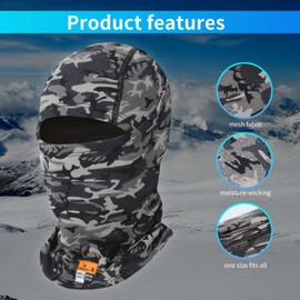 LANLFY FR Balaclava Summer Face Mask Flame Resistant for Industrial Safety Welding Construction Firefighters Lightweight Mesh UV Protection Breathable Comfort Fit Camo
