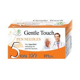 Gentle Touch Insulin Pen Needles 5mm X 32g