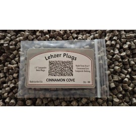 Lehzer Plugs New 1/4" Trex "Cinnamon Cove" Plugs for Composite Decking