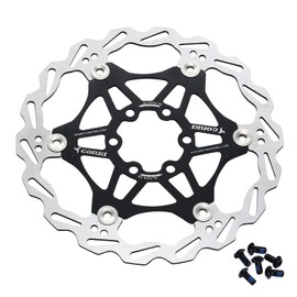 Bynccea 160 mm 180 mm Bicycle Floating Brake Disc with 6 Screws for Mountain Road Bike BMX MTB