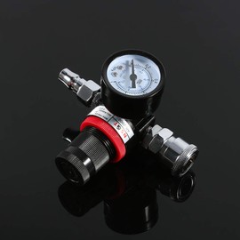 Jeffergarden Pressure Regulator Valve Pressure Reducing Valve 1/4" Max Pressure 145PSI Regulator Pressure Reducing Valve Air Regulator Compressor Air Regulator