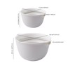 2 Sets 3 Qt，2 in 1 Kitchen Colander Set with