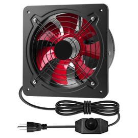 ZXWATC 10 Inch 988 CFM Exhaust Fan with 9.8 Foot Power Cord, Kitchen Exhaust Fan with Speed Controller for Window, Attic, Ceiling, Basement, Bathroom Ventilation