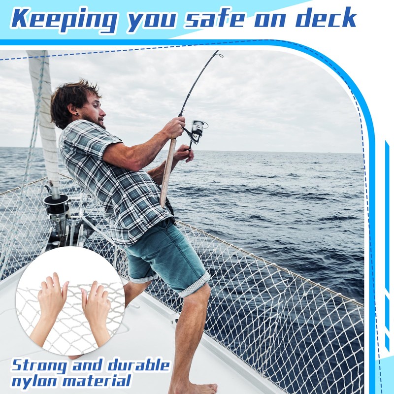 Windyun Boat Safety Lifeline Netting Marine Sailboat Guardrail Nylon Net