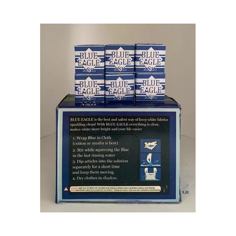 Blue Eagle Squares (Añil). - 6 squares