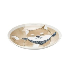 Kanese DG-006 Laughing Inu (Warainu) 5.0 Plate, Brown