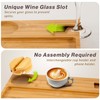 Lavievert 2-in-1 Bed & Couch Arm Tray, Bamboo Sofa Clip