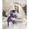 Folkmanis Beaked Dragon Hand Puppet Purple Black White Easily Animate
