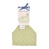 Tikiri 8597007 Crocodile Comfort Blanket with Teething Aid Made of