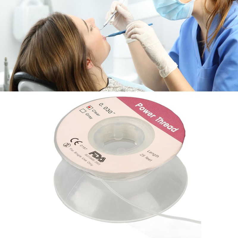 25 Inch Dental Orthodontic Elastic Chain Orthodontic Power Brand Rubber