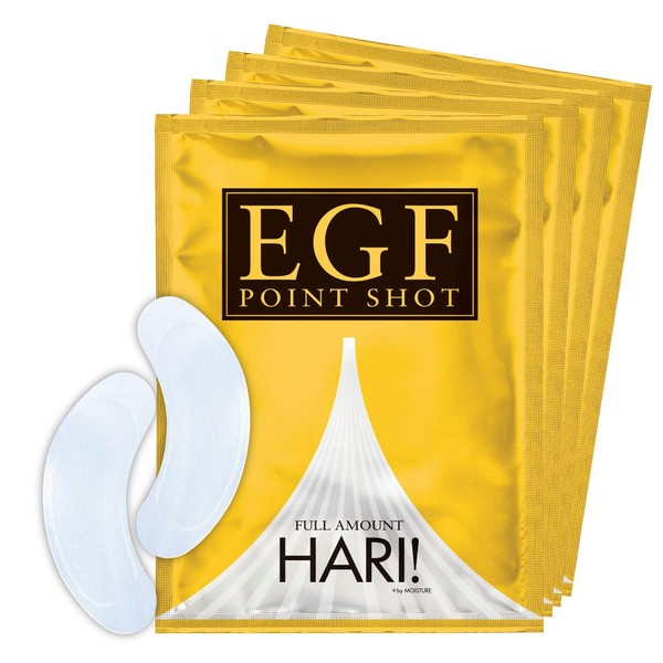 EGF Point Shot (2 Pieces x 4 Doses / Needle Type EGF & Hyaluronic Acid Essence) Microneedle Patch, Eye Area, Age Line, Aging Care