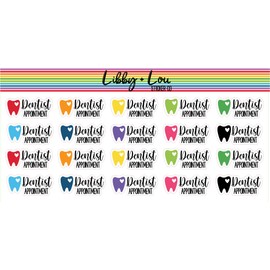 Dentist Appointment Planner Sticker | Libby and Lou Sticker Co