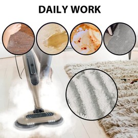 Replacement Steam Mop Pads for Shark S6002UK S7201UK,Reusable Steam & Scrub All-in-One Cleaning Pads,Microfiber Replacement Pads for All Sealed Hard Floors,Washable Rotating Power Pads (6PCS)