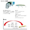 DAIWA Moissanite Chivas Lure, Cross Counter, 125F, Domat Chart