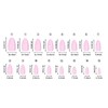 32Pcs Cat Eye Press on Nails Short Almond Fake Nails