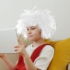 Toyvian Científico Peluca Physicis Traje Peluca Blanca Hombres Viejos Peluca