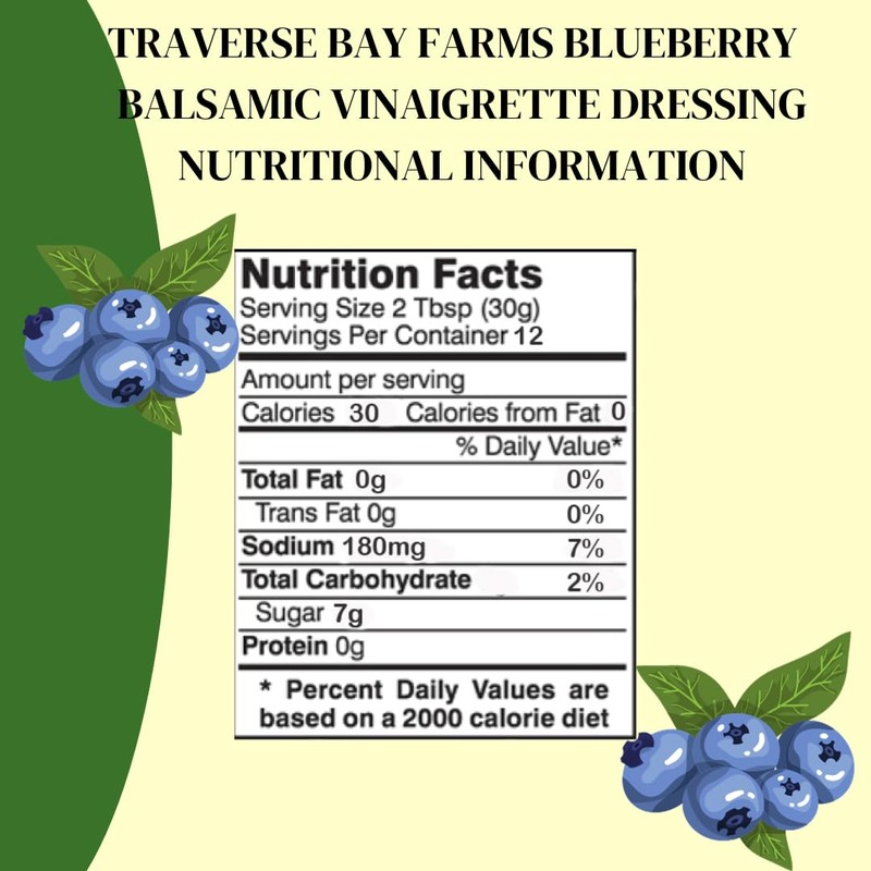Traverse Bay Farms Nationally Award-Winning Salad Dressings (Blueberry Balsamic, 1