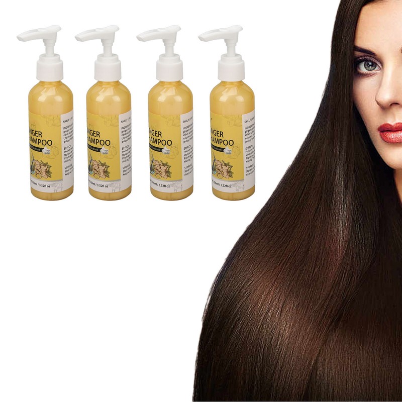 100ml Ginger Hair Regrowth Shampoo Dandruff Removal Itching Relief Deep