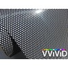 VViViD One-Way Perforated Black Vinyl Privacy Window Film Adhesive Glass