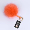 S.ROMZA Pom Pom Keychain Artificial Faux Fur Ball Keychains Fluffy