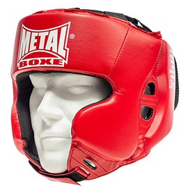 METAL BOXE MB117 Head Guard red red Size:Senior