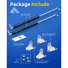 Gas Struts 25 inch 150lb with Brackets (2 Pack) -