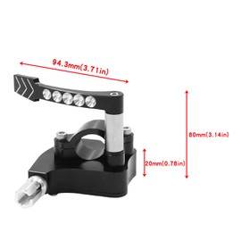 LVOUP 7/8 Universal Billet Throttle Thumb Assembly Compatible with Yamaha Banshee Raptor 350 660 700 HD TRX 400EX 250/450R Suzuki LTR450 250 500 LTZ400 250 500R Kawasaki Black